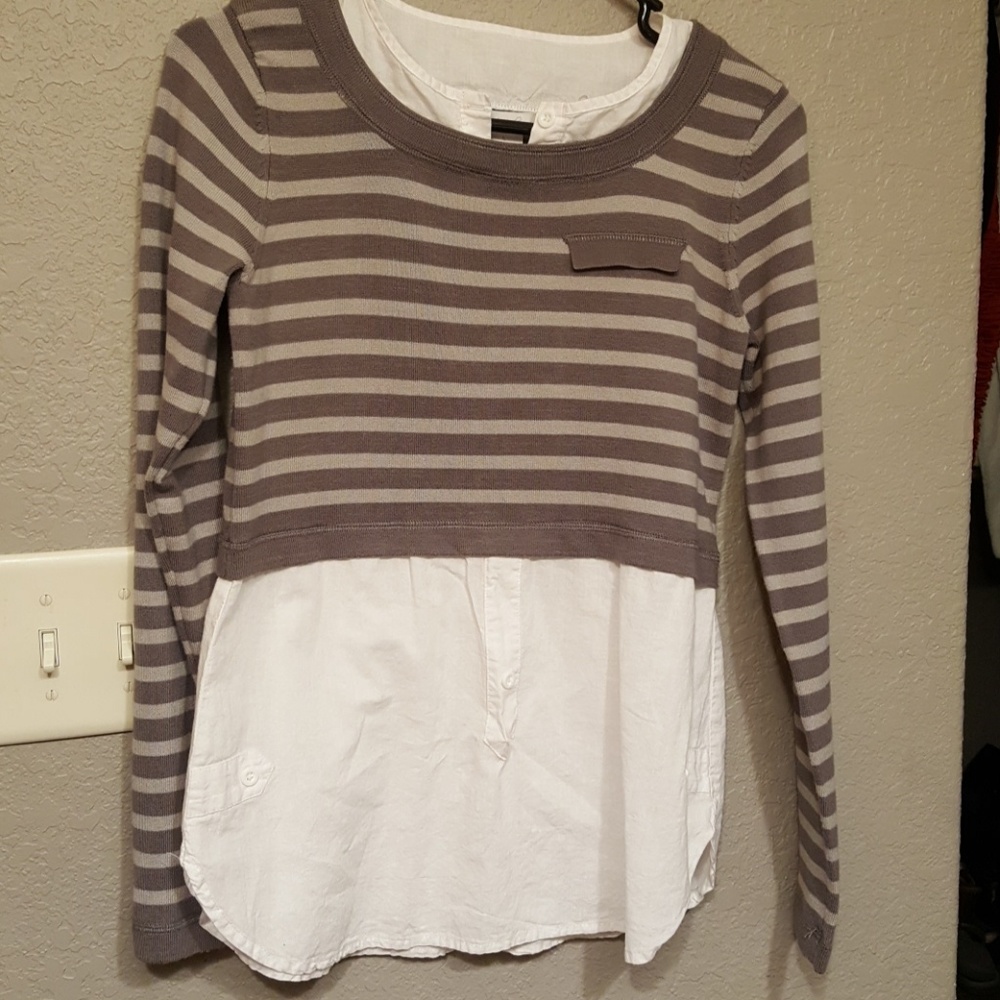 Super cute 2 in 1 striped top